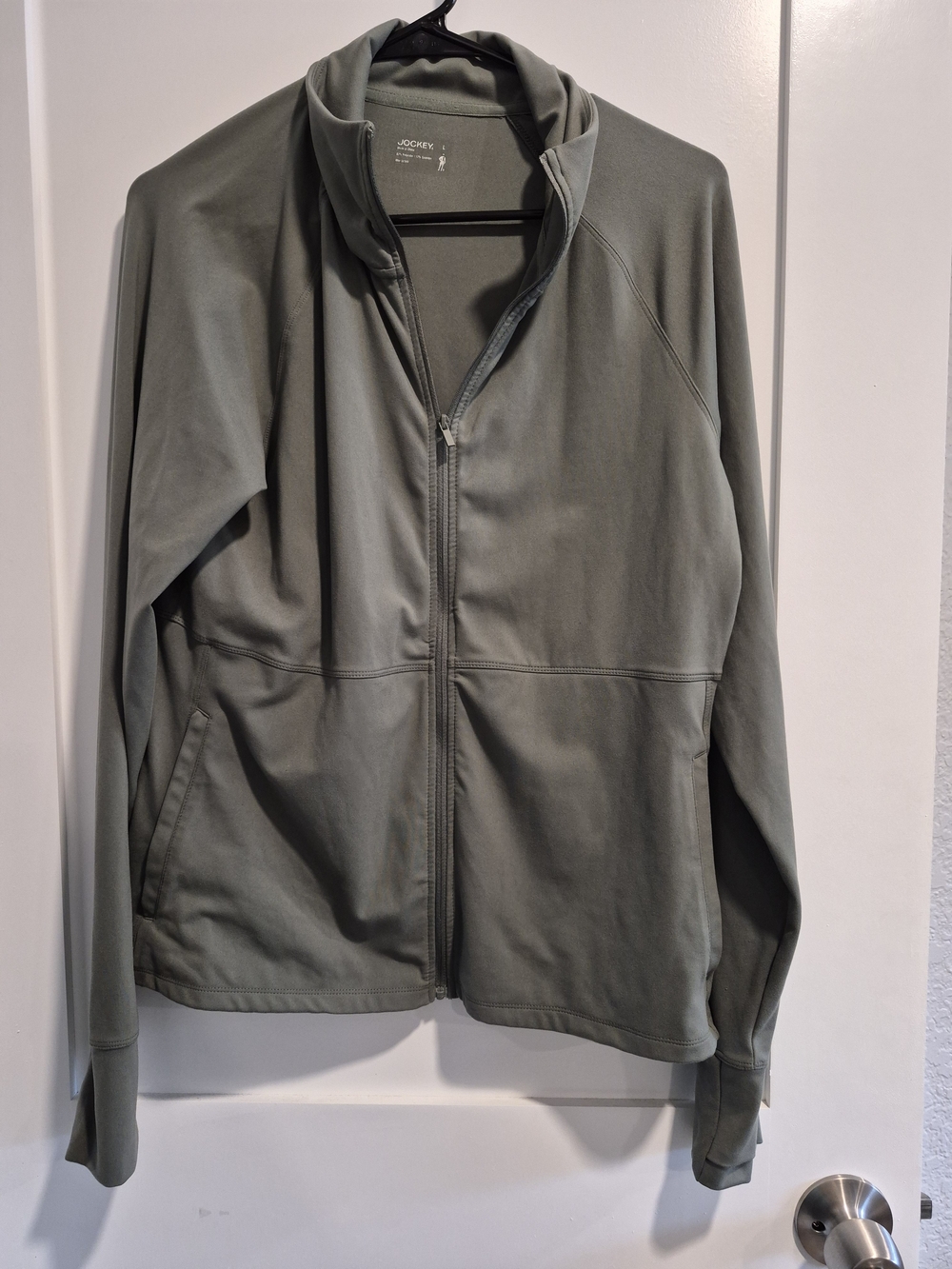 Jockey Women's Full-Zip Jacket in Olive Green